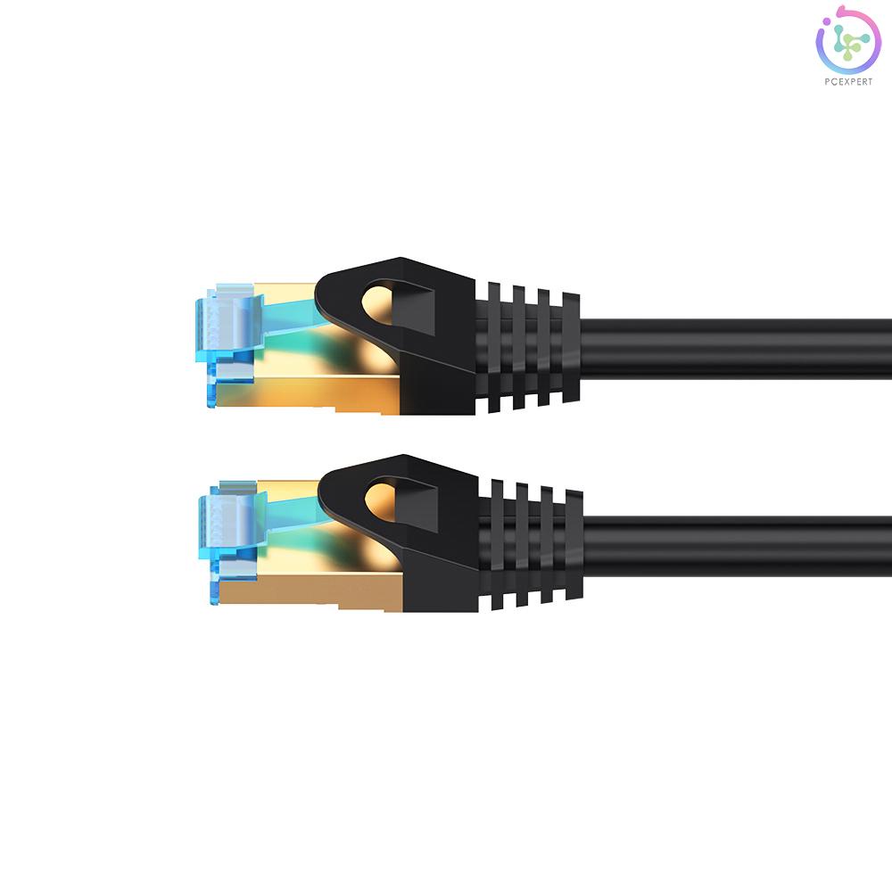 VENTION Cat 7 Ethernet Cable Gigabit Fast Speed Flat Network Cable RJ45 Dual Shielding Cable for Home Business 0.75M