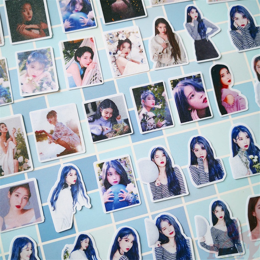 Set 40 miếng dán trang trí sổ tay hình IU Lee Ji Eun Q-2