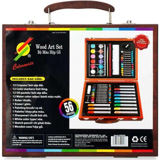 Bút chì màu hộp gỗ M56 Colormate