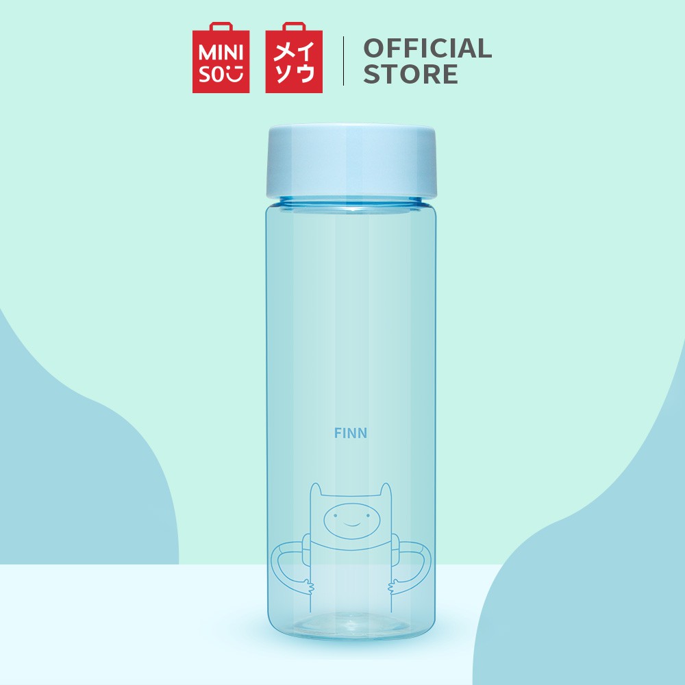 Miniso Bình Nước Nhựa 540ml In Hoạt Hình Adventure Time