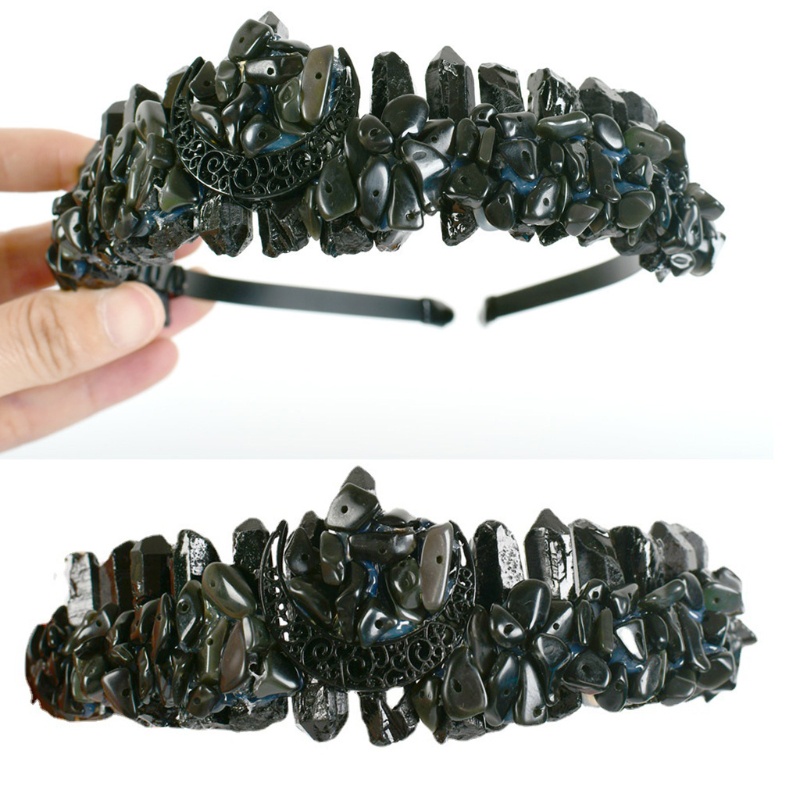 Flgo Phụ Kiện Tóc Hình Vương Miện Đính Pha Lê Lấp Lánh Sang Trọng