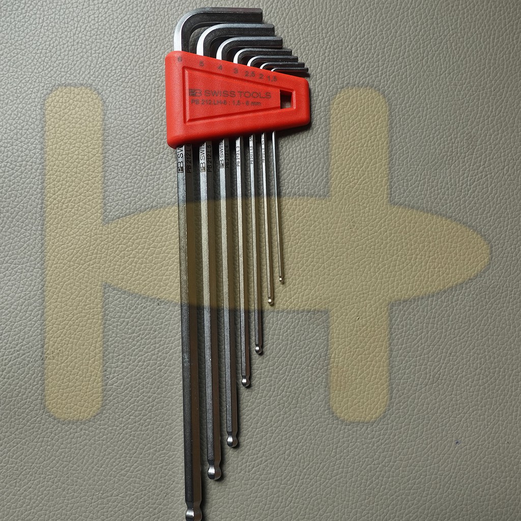 Bộ thanh vặn lục giác PB Swiss tools gồm 7 chi tiết PB212LH6 có kích cỡ 1.5 - 6 mm