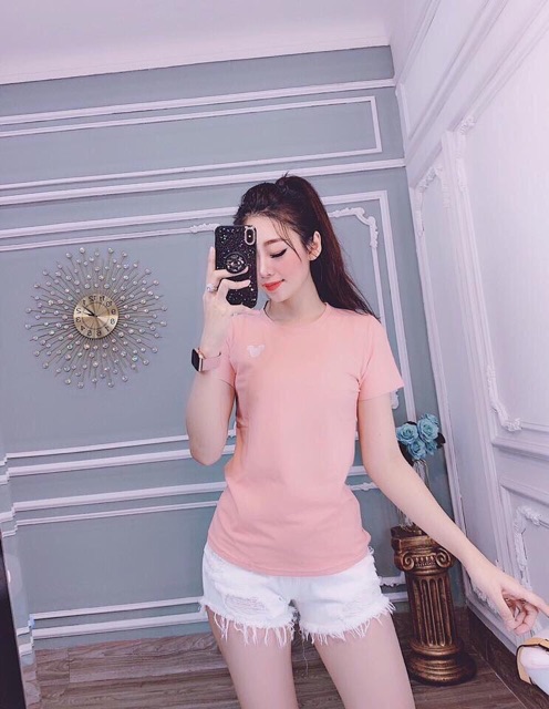 ÁO KIỂU THUN THÁI NỮ TAY NGẮN CỔ TRÒN THÊU GẤU | BigBuy360 - bigbuy360.vn