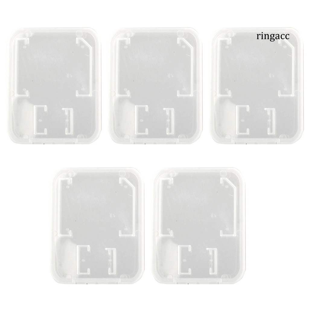 Set 5 Hộp Nhựa Trong Suốt Đựng Thẻ Nhớ SD TF