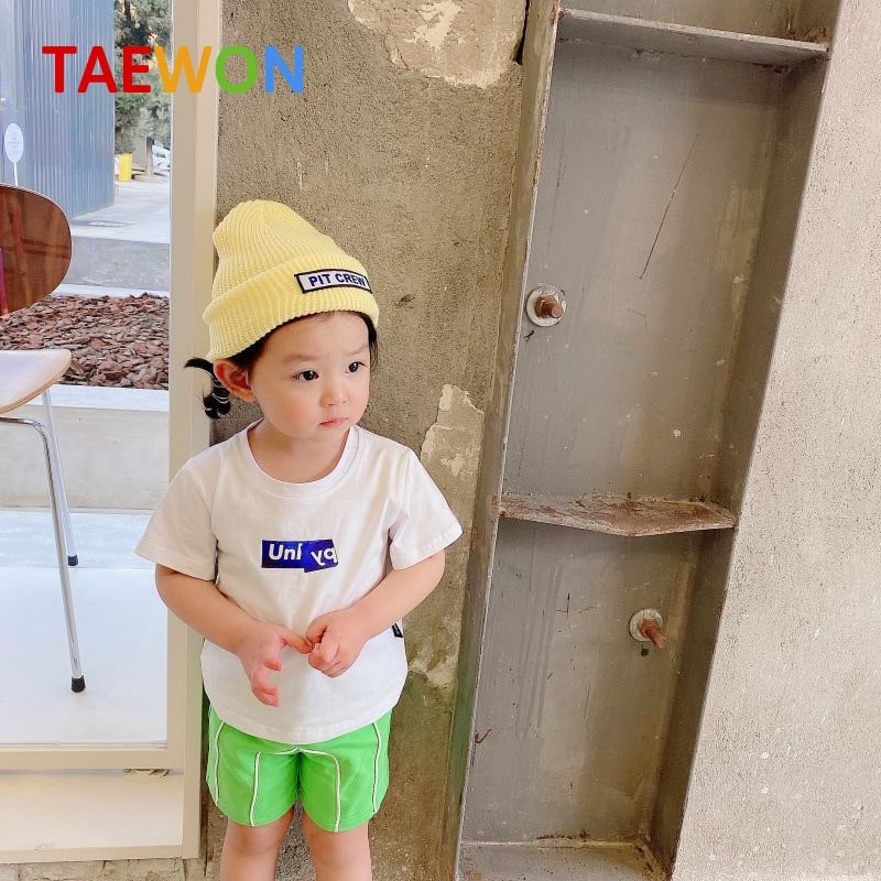 Áo thun cộc tay bé trai bé gái Hàn Quốc cotton xuất dư trẻ em từ 8 đến 22 Kg Taewon Kids AT013