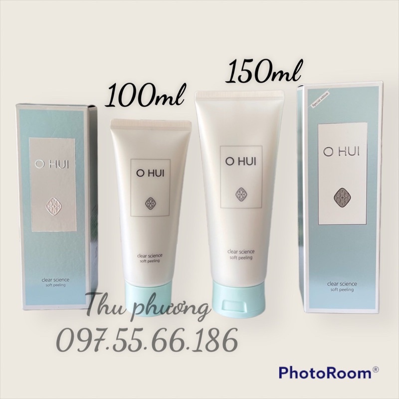 Tẩy da chết ohui xanh soft speeling 100ml - 150ml