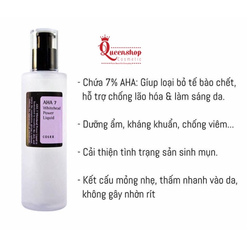 Tẩy da chết hoá học AHA 7 Whitehead Power Liquid