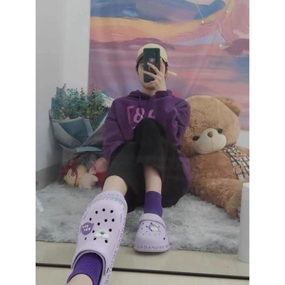 DÉP CROSS ULZZANG VIỀN CHỮ ÊM CHÂN KÈM STICKER