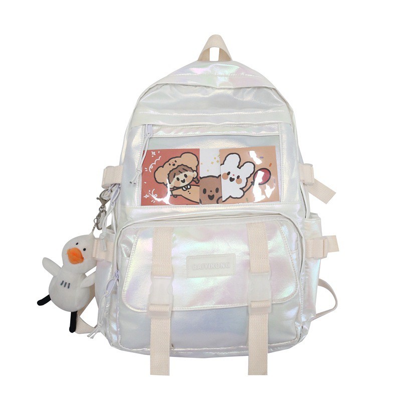 Balo đi học BAIYIRONG bóng, hologram  chống thấm nước