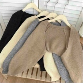 Áo Khoát Cardigan Dáng Lửng Chất Len Tăm