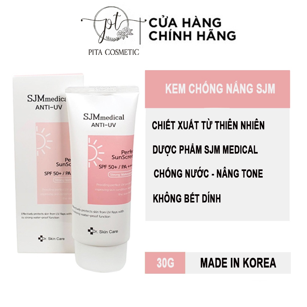 Kem Chống Nắng SJM Medical Anti UV SPF 50 /PA+++ Hàn Quốc - Phù Hợp Mọi Loại Da Dầu Khô Mụn Thường Nhạy Cảm Hỗn Hợp | BigBuy360 - bigbuy360.vn
