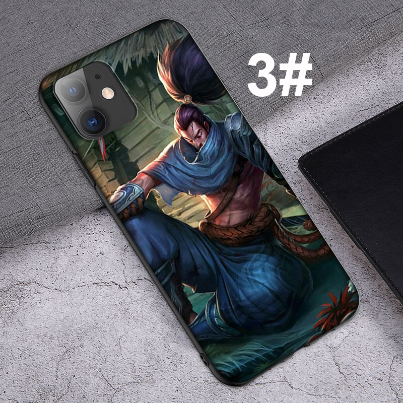 Ốp điện thoại mềm hình 55SF league of legends Yasuo cho iPhone XR X Xs Max 7 8 6s 6 Plus 7+ 8+ 5 5s SE 2020