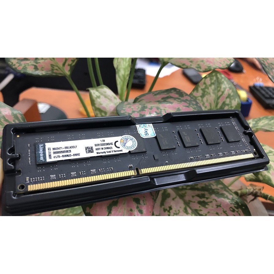 Ram Kingston PC 4GB DDR3 1333MHz PC3-10600 1.5V Udimm Dùng Cho Máy Tính Bàn PC Desktop Bảo Hành 36 Tháng 1 Đổi 1