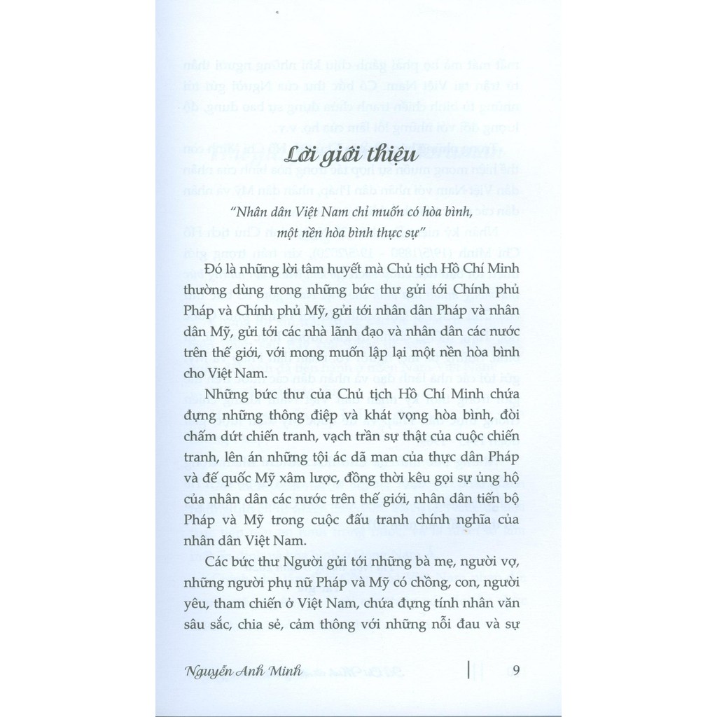 Sách - Hồ Chí Minh - Với Những Bức Thư Mong Muốn Hòa Bình Cho Việt Nam | BigBuy360 - bigbuy360.vn