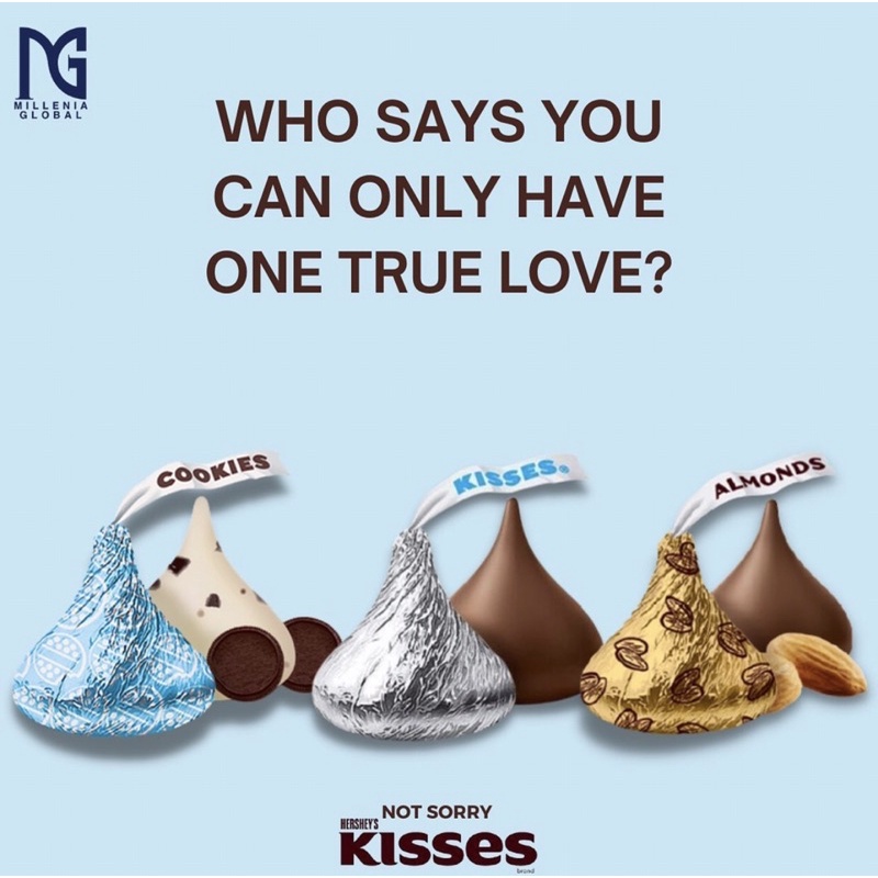 Kẹo Socola Hershey’s Kisses Túi 36g (3vị)