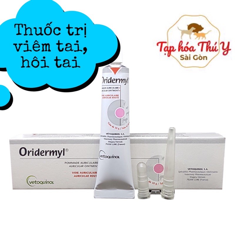 ORIDERMYL THUỐC TRỊ VIÊM TAI, NẤM TAI CHO CHÓ MÈO THÚ CƯNG - Tạp hóa thú y sg