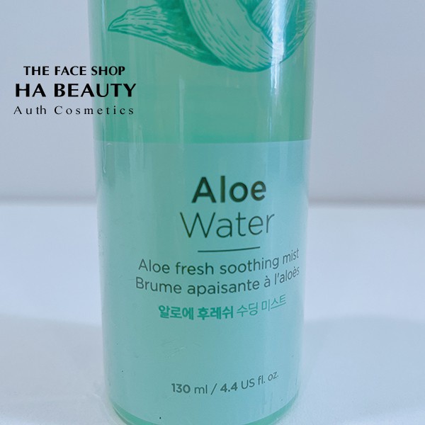 Xịt khoáng dưỡng ẩm da mặt nha đam lô hội cấp ẩm kiềm dầu Hàn Quốc The Face Shop Aloe Fresh Soothing Mist 130ml