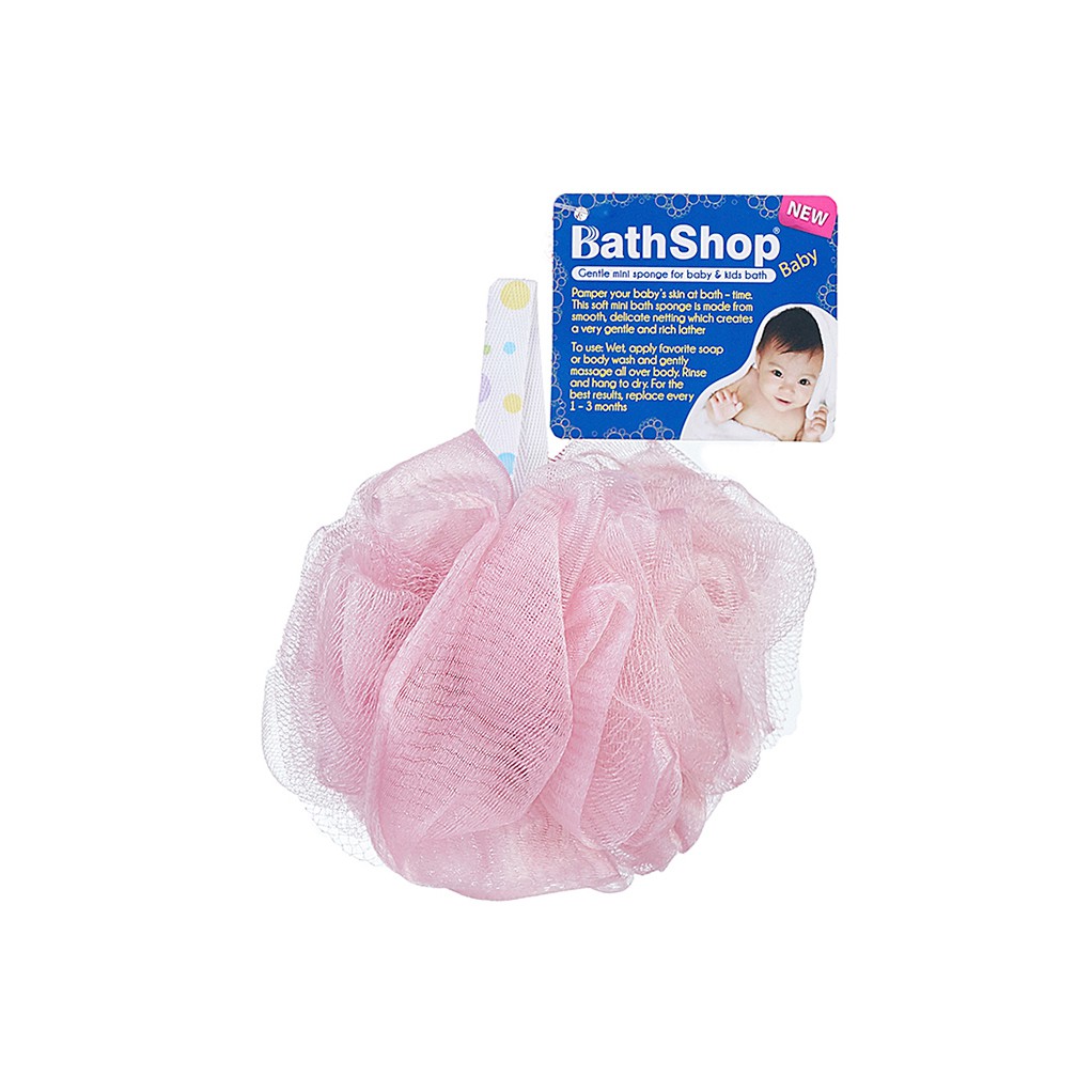 Bông tắm trẻ em Bathshop siêu mềm 25g, giao màu ngẫu nhiên