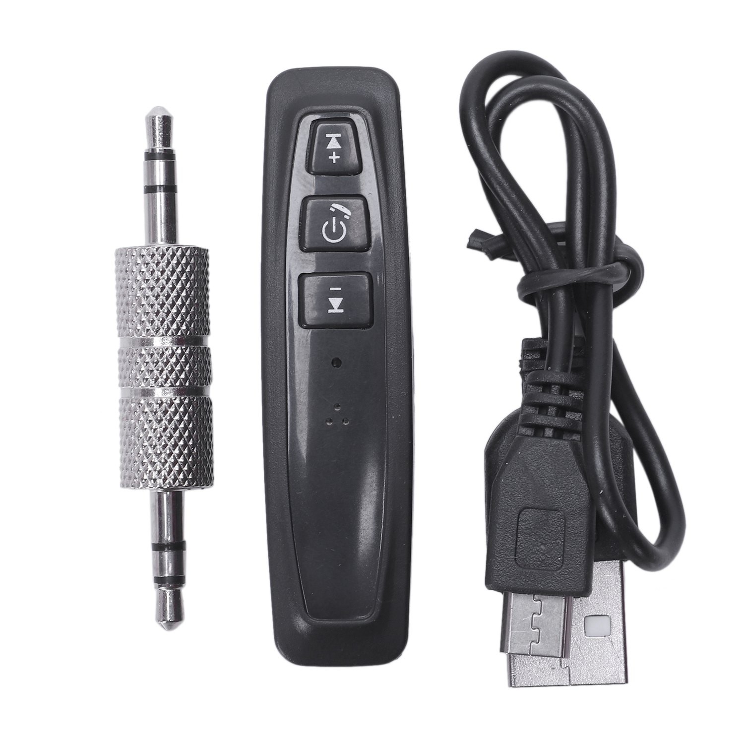 Bluetooth 4.1 Adapter 3.5 Mm Jack Aux Audio Receiver Kit For Car Handsfree Bluetooth Converter With Tf Card Reader Black