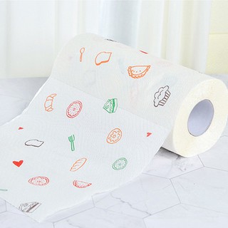 Cuộn khăn giấy thấm dầu mỡ hình củ quả dễ thương