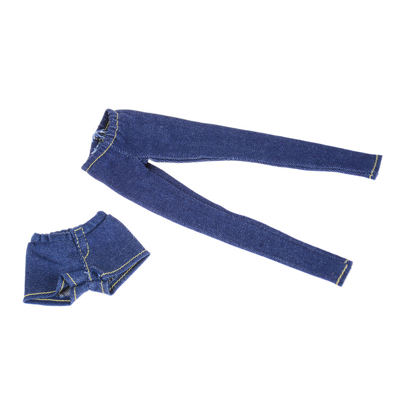 (Hàng Mới Về) Quần Jeans Lửng Cho Búp Bê Blythe Tỉ Lệ 1 / 6