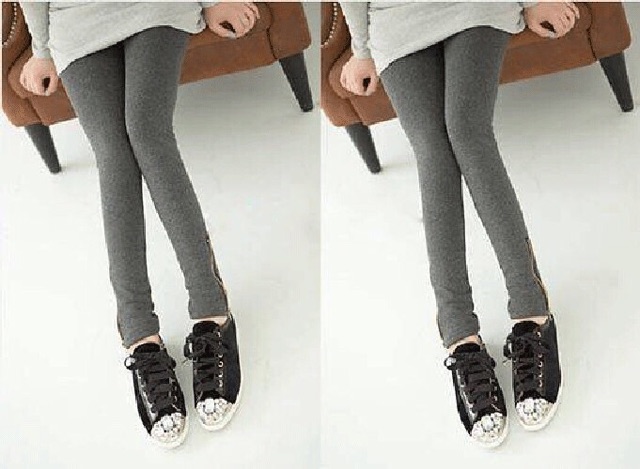 Quần legging nữ Navi co dãn có khoá kéo