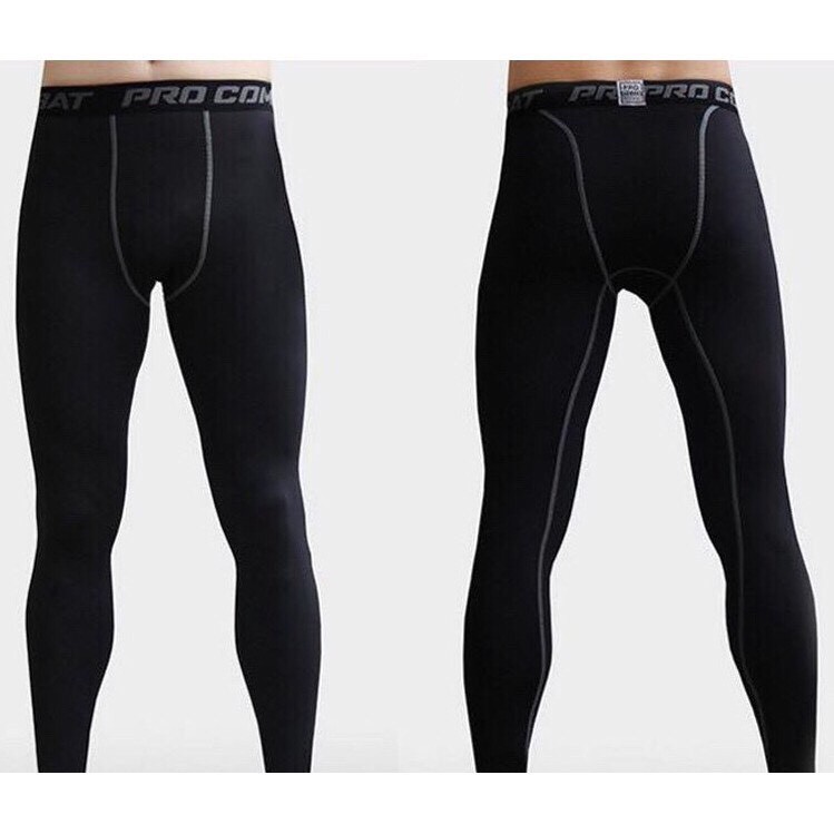 [Free ship] QUẦN GIỮ NHIỆT- TẬP GYM - CHƠI BÓNG RỔ - THỂ THAO COMBAT. Quần Legging Nam Q01