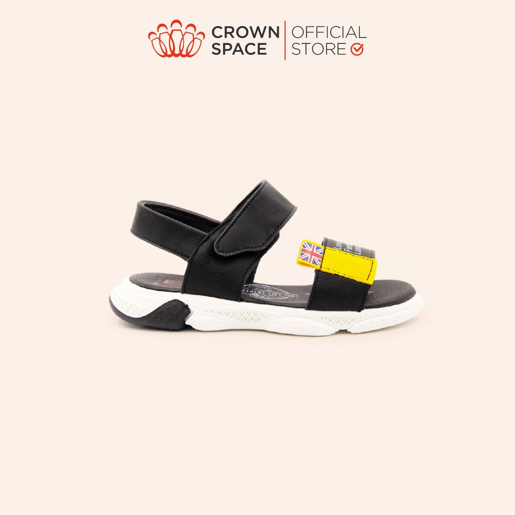 [Mã LTP50 giảm 50000 đơn 150000] Sandal Bé Trai Đi Học Crown Space Cao Cấp CRUK650 Size 28-36 cho bé 5-14 Tuổi