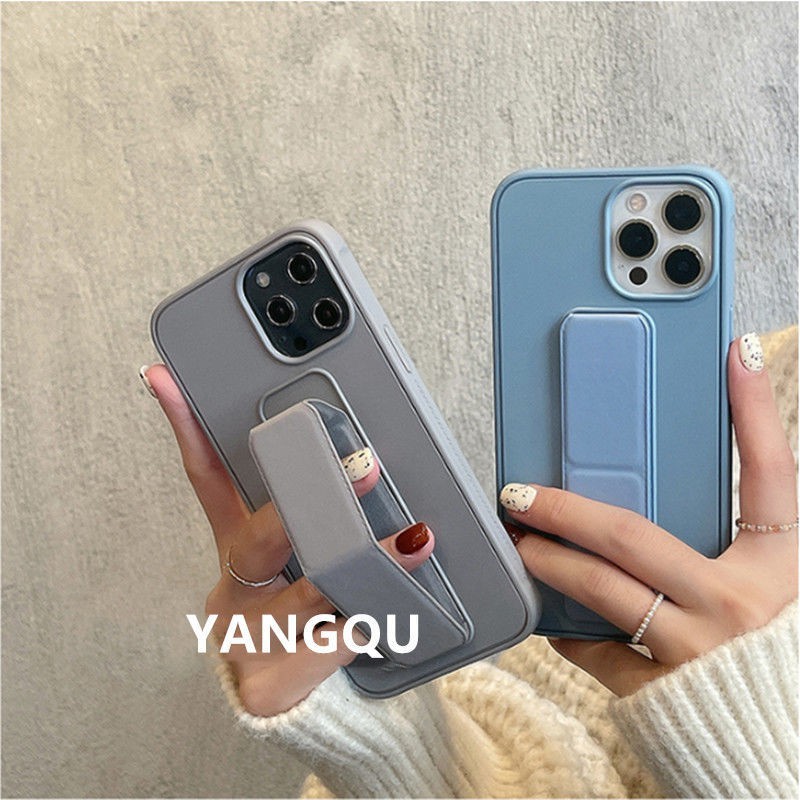 Ốp Điện Thoại Silicon Mềm Chống Trượt Có Giá Đỡ Cho iPhone 14 Pro Max 13 11 Pro12  IX XS Max XR 7 8 Plus