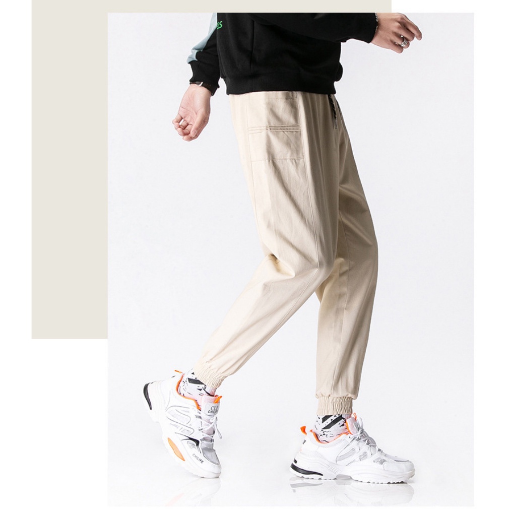 Quần jogger nam kaki phối túi đứng cao cấp dáng hàn phong cách đường phố mẫu mới SKU15 9CLOTHING