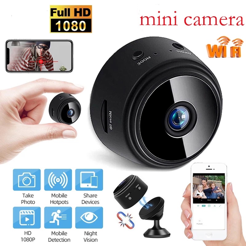 Camera Giám Sát Mini Không Dây WiFi Phiên Bản Ban Đêm HD 1080p