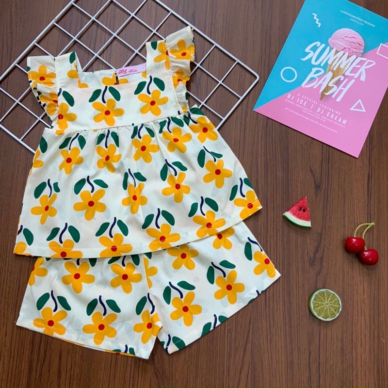 Bộ Kate cánh tiên cho bé gái size lớn từ 6-30kg