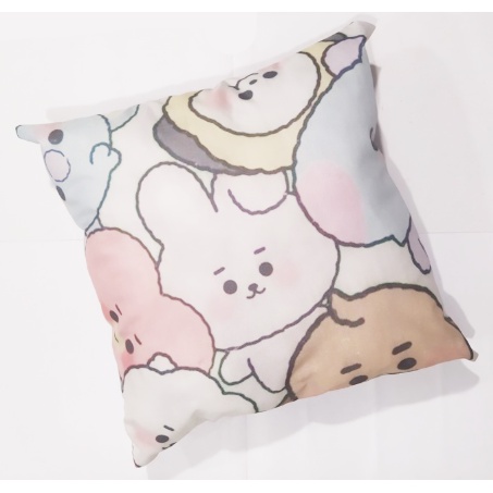 Gối Sofa army bangtan kpop chibi VGI3 gối in 2 mặt Gối Tựa lưng Sofa Gối vuông Gối Trang Trí vải canvas 45x45cm