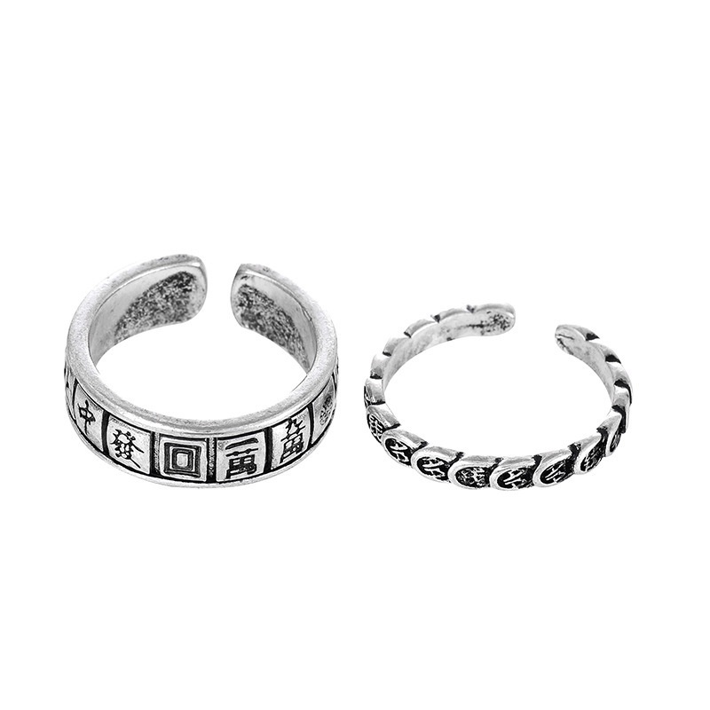 Nhẫn Đeo Tay Mạt Chược Phong Cách Retro Thời Trang 19A1412