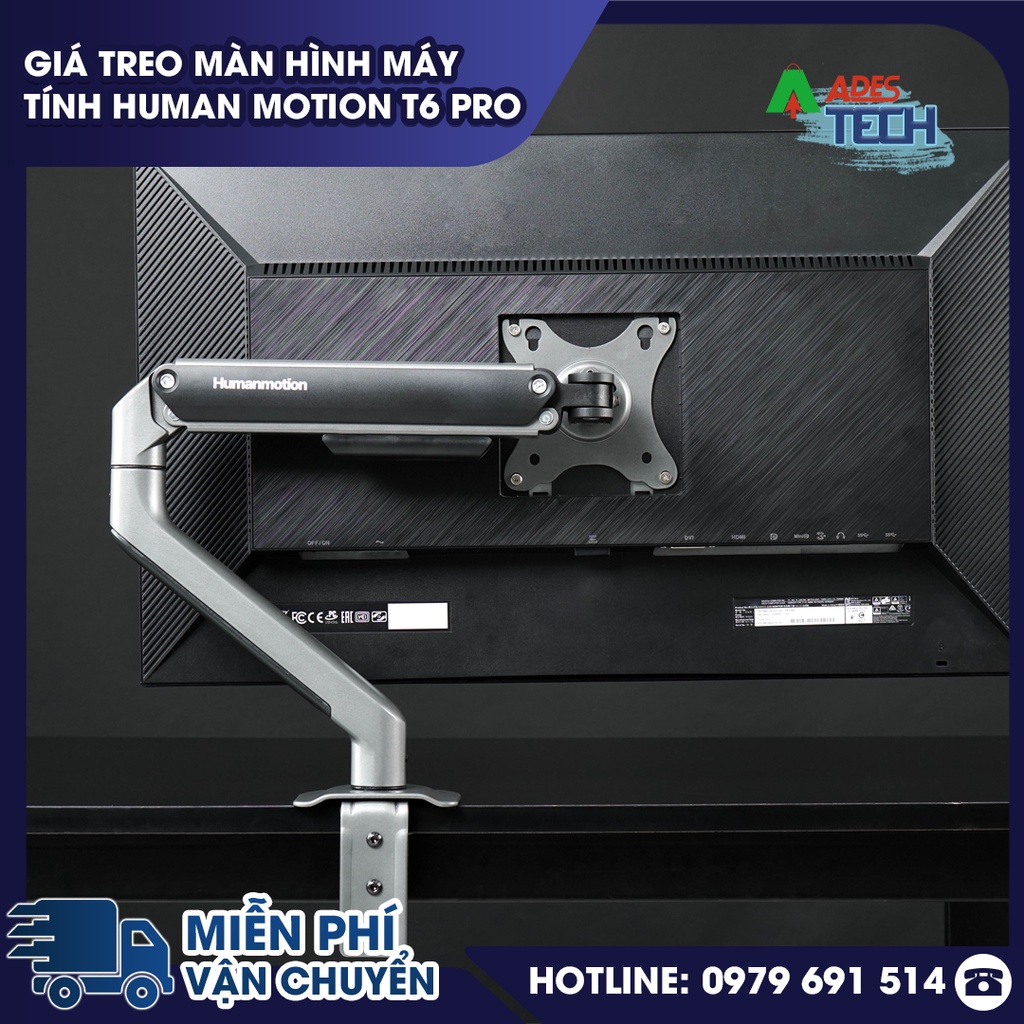 Giá Treo Màn Hình Máy Tính Arm Human Motion T6 Pro | Giá Đỡ Màn Hình 17-32 inch | Sản Phẩm Mới Ra Mắt 2022 HOT NEW