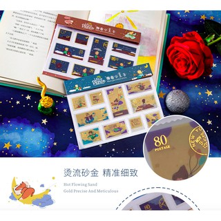 20 sticker tem thư Hoàng Tử Bé 10 kiểu