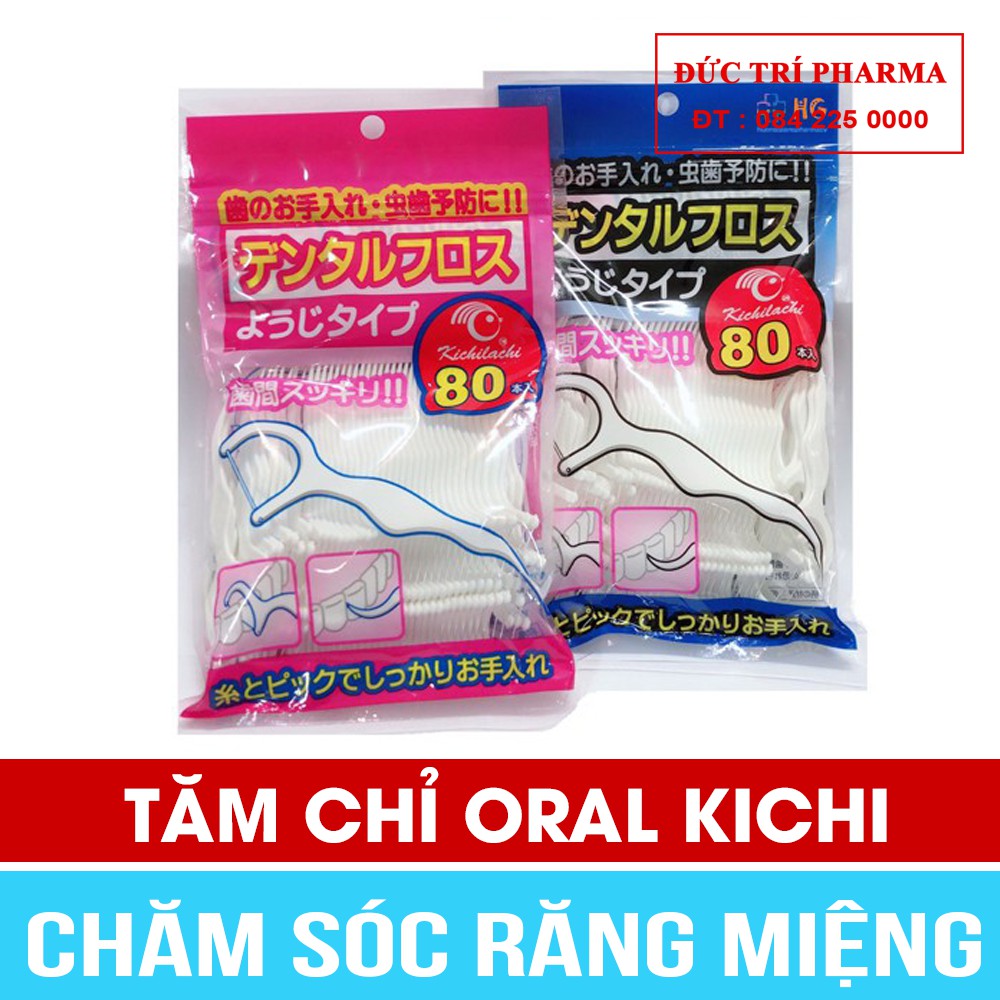 Tăm chỉ nha khoa Oral Kichi (Gói 80 Chiếc)