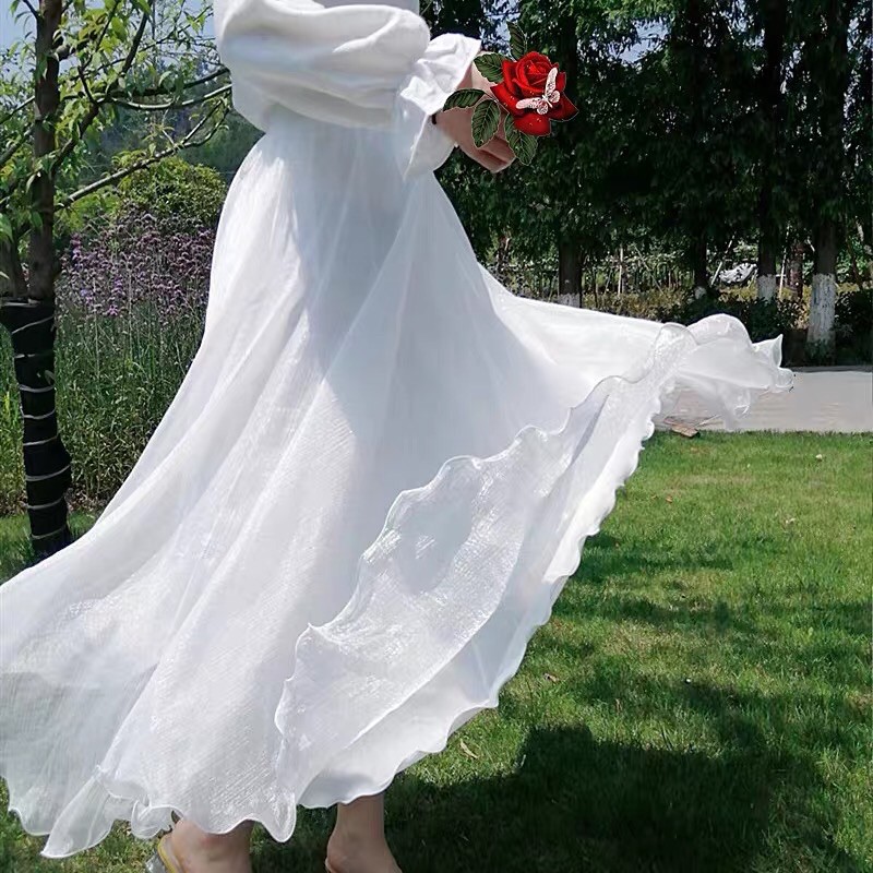 Chân váy xoè cánh hoa lấp lánh dáng dài | BigBuy360 - bigbuy360.vn