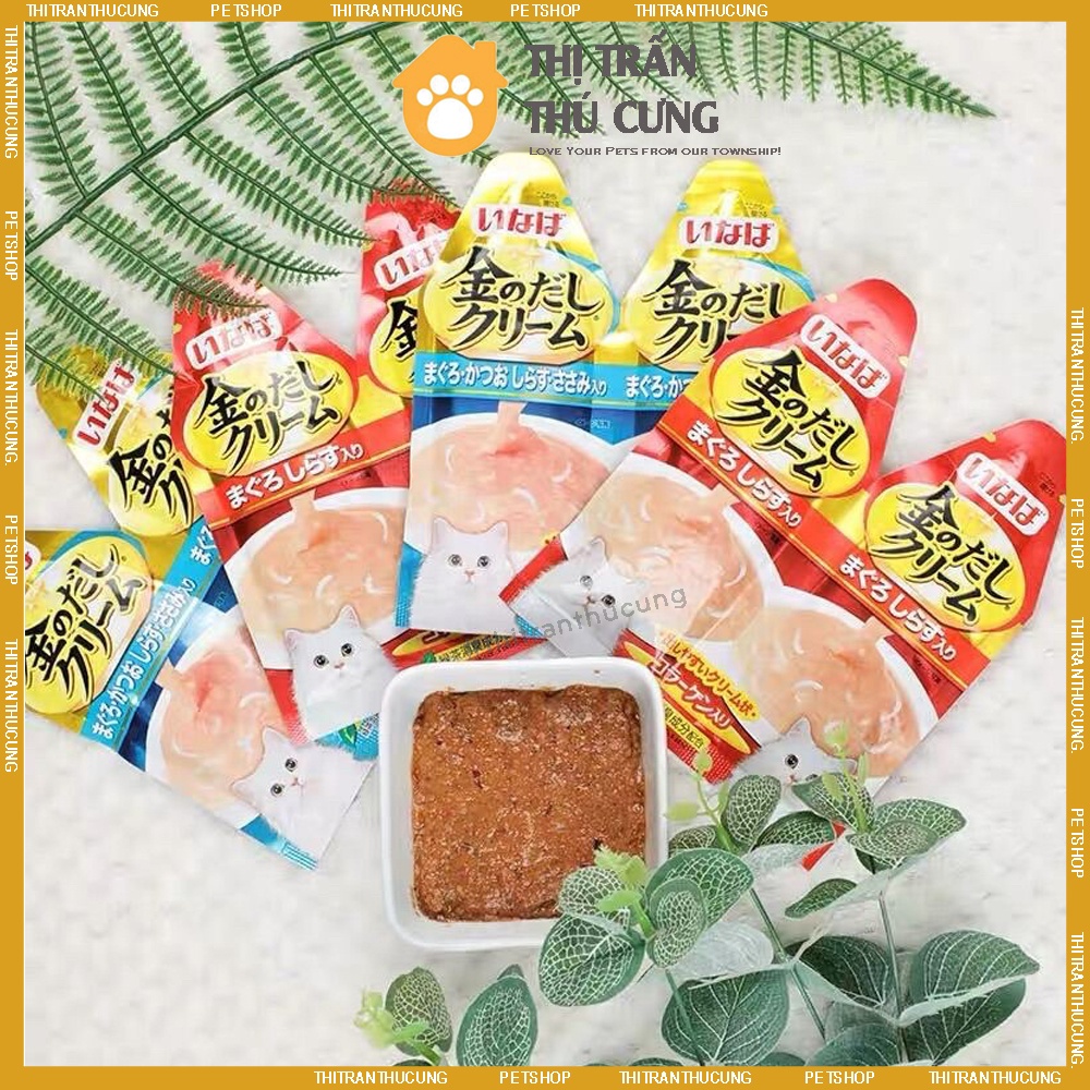 Súp thưởng đôi Ciao Inaba Dashi Cream cho các chiếc mèo dạng gói 30gr | Thức Ăn Mèo Ciao Đôi