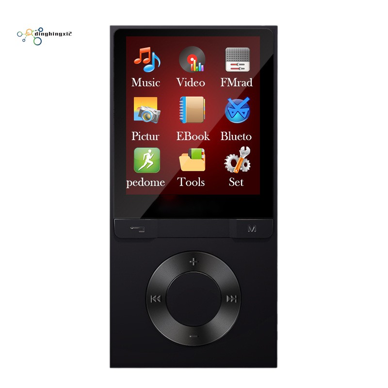 MP3/MP4 Lossless Sound Music 8GB Bluetooth Player Recorder TF Card Voice Recorder Black