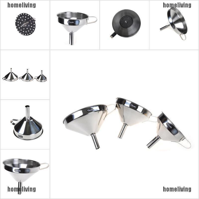 Phễu Inox Miệng Rộng 15 / 13 / 11cm