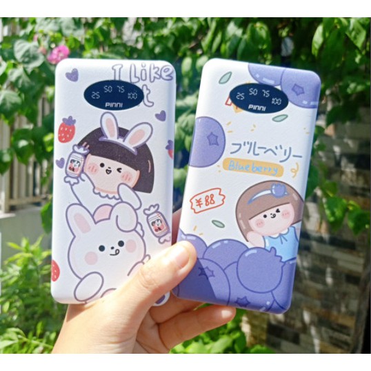 Sạc dự phòng hoạ tiết Fruit Girl 10000mAh