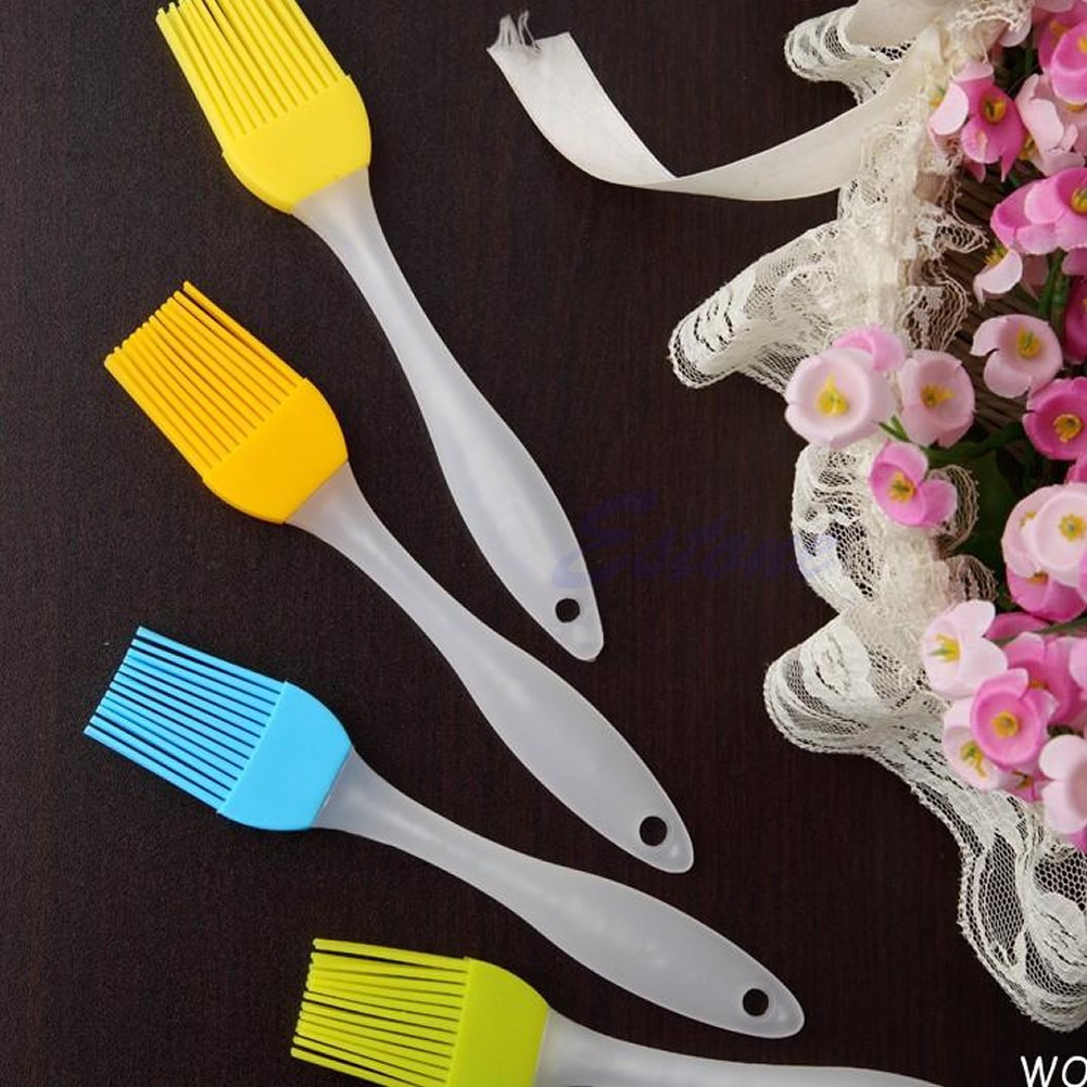 Silicone Spatule Battre Grattoir Cuisson Pétrole Crème Mélange Brosse Outil