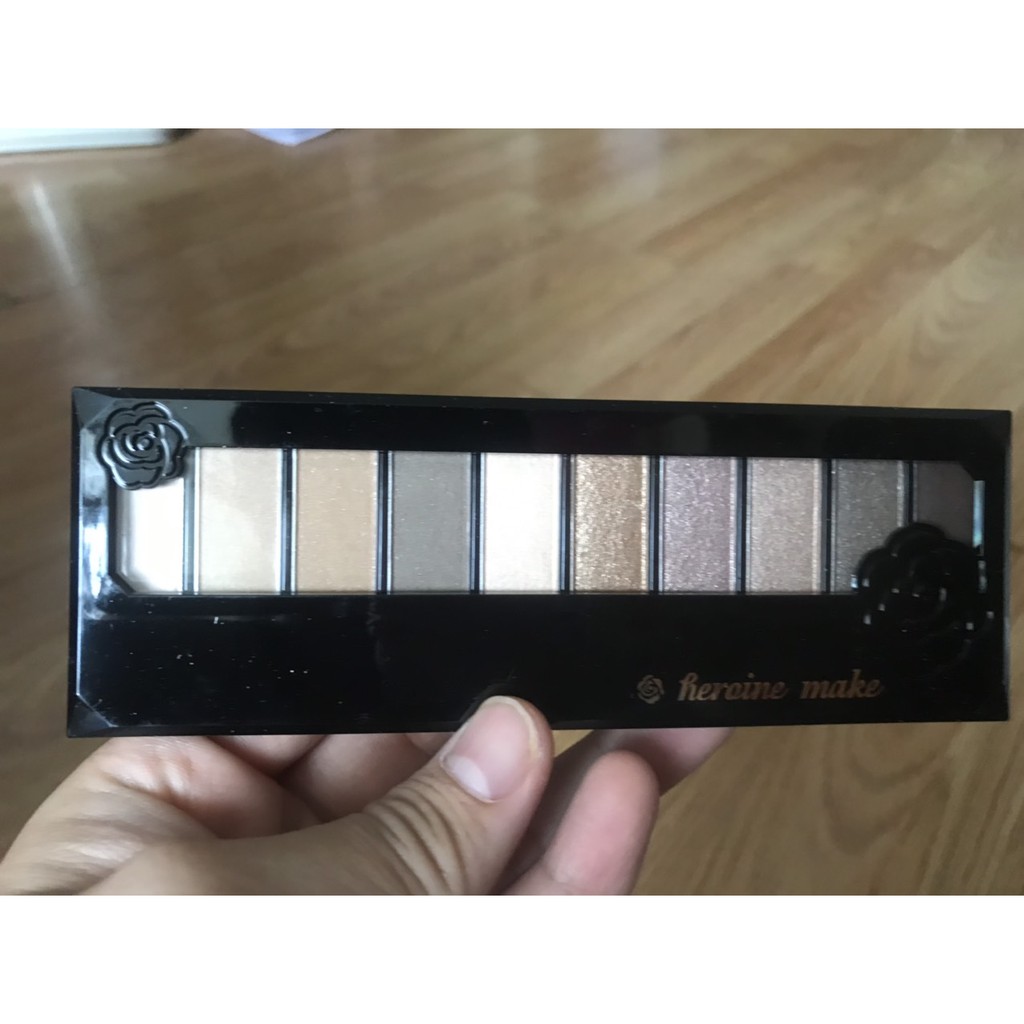 [AUTH 1000%]  Bảng phấn mắt 10 màu Kiss Me Heroine Make Eyebrown and Eyeshadow Palette