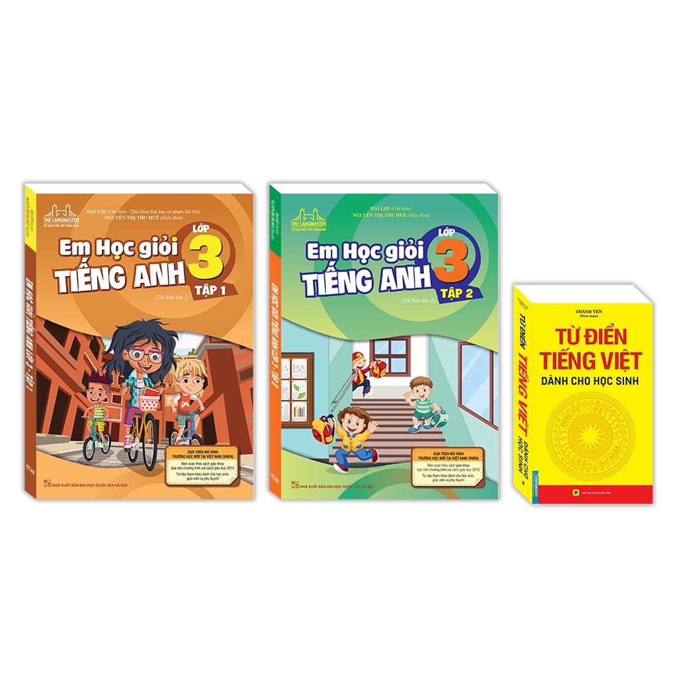 Sách - Combo 3c Em học giỏi tiếng Anh lớp 3(t1+t2) ;Từ điển tiếng việt dành cho học sinh (khổ nhỏ)