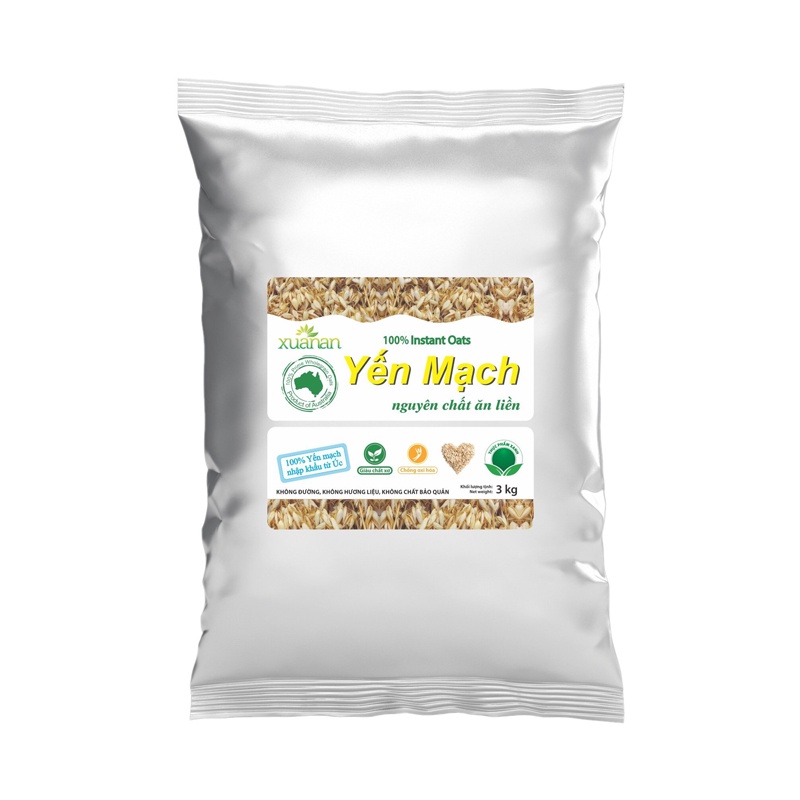 Yến Mạch Nguyên Chất Xuân An  Hộp  800g