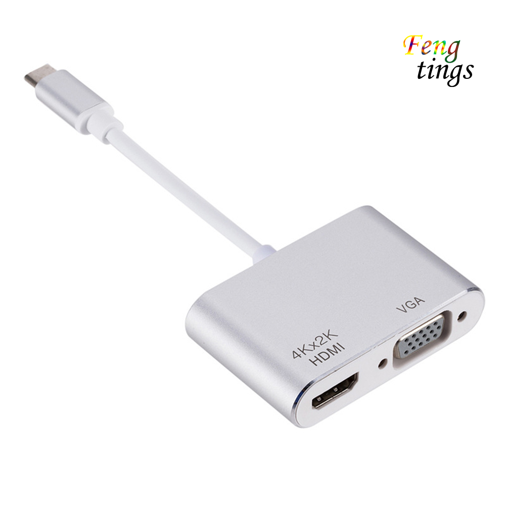 Cáp Chuyển Đổi Usb 3.1 Type C Sang Vga Hdmi-Compatible 4k