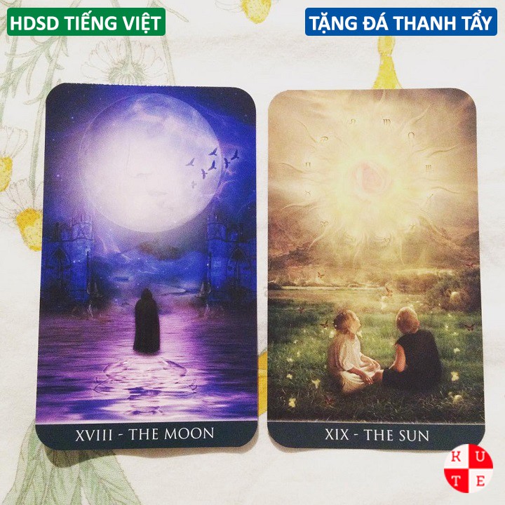 Bộ Bài Tarot Thelema 78 Lá Bài Tặng Hướng Dẫn Tiếng Việt Và Đá Thanh Tẩy C60