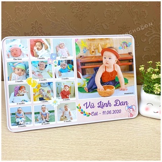 Khung ảnh 12 tháng tráng gương để bàn