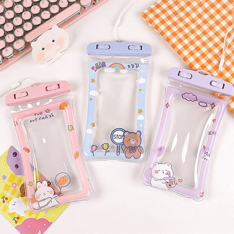 Túi Đựng Điện Thoại Chống Sốc Chống Thấm Nước Kèm Dây Đeo Họa Tiết Hoạt Hình Cho Hoạt Hình